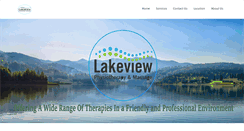 Desktop Screenshot of lakeviewphysio.com