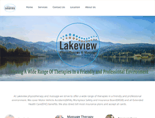 Tablet Screenshot of lakeviewphysio.com